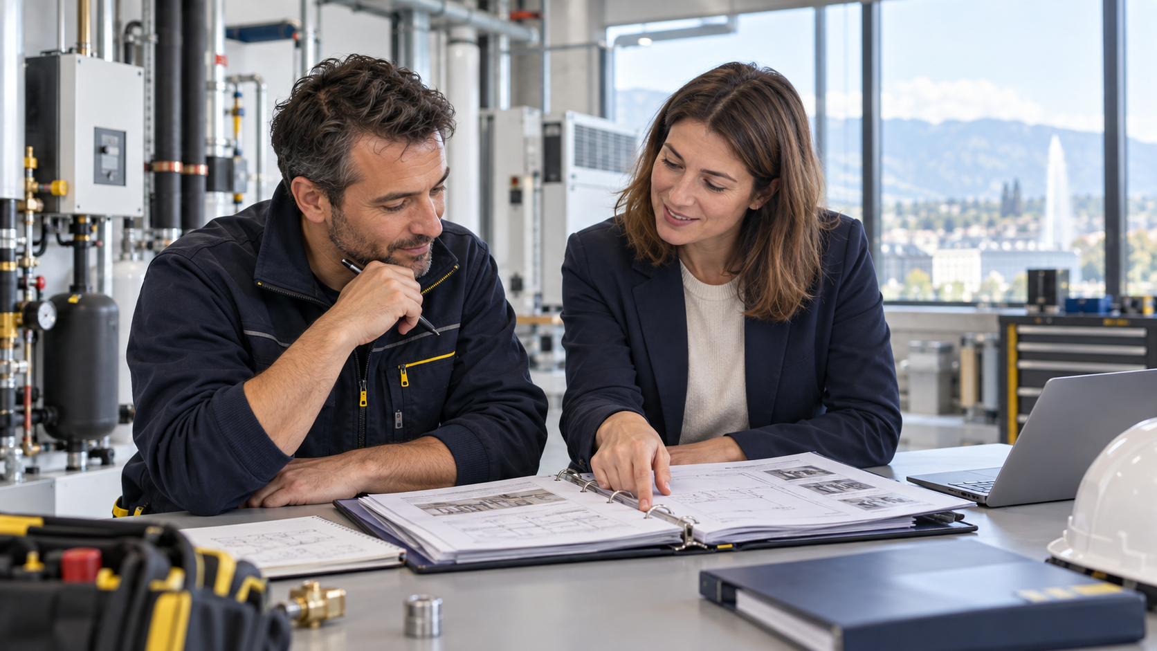 Un professionnel expérimenté prépare sa qualification selon l’article 32 avec une conseillère