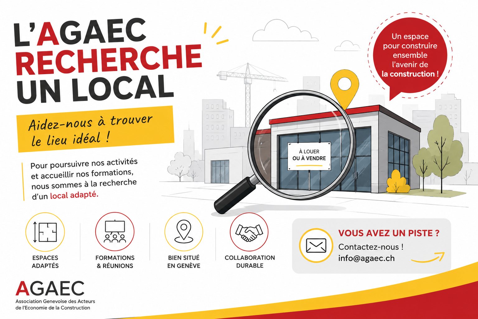 Recherche d’un local pour l’AGAEC